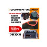 RS AUTO AKSESUAR Çocuk Odası Düzenleyici Organizer Oyuncak Sepeti Saklama Kutusu 30x30