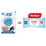 RS Ayakkabı ve Ayak Koku Önleyici Toz 10 gr 100 Adet - Kanz Islak Mendil 90 Yaprak Hediyeli