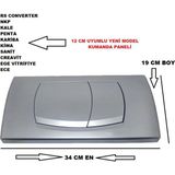 RS Converter Nkp Kale Penta Kariba Kiwa Sanit Creavit Ege Vitrifiye 12 cm Markalarına Uyumludur - 34x19 - Gümüş Gri