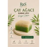 R&S Doğal Kozmetik Kabak Lifli Çay Ağacı Sabunu - El Yapımı Peeling Etkili Cilt Temizleme Sabunu