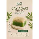R&S Doğal Kozmetik Kabak Lifli Çay Ağacı Sabunu - El Yapımı Peeling Etkili Cilt Temizleme Sabunu