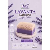 R&S Doğal Kozmetik Kabak Lifli Lavanta Sabunu - El Yapımı Peeling Etkili Cilt Temizleme Sabunu