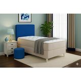 Rs Janti Store Tek Kişilik Baza Başlık Kılıfı 90X70CM Mavi Renk Lastikli Esnek Kaliteli Kumaş - 90 x 70 cm