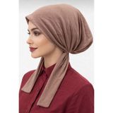 R&S modibone eşarp bone pamuklu kumaş kayma yapmaz vizon renk