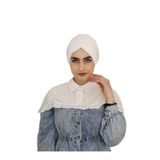 R&S Modibone Mayo Üstü Uyumlu Hijab Arkadan Baglamalı Bone Ekru