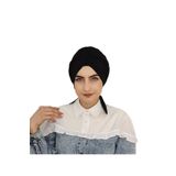 R&S modibone Mayo Ve Üstü Uyumlu Hijab Arkadan Baglamalı Bone Siyah Renk