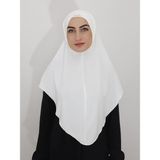 R&S Modibone Namaz Örtüsühazır Büyük Esarp Malezya Modeli Khimar Tek Parca Hac ve Umre Icin Ekru Renk