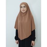 R&S Modibone Sufle Hazır Baglamalı Peceli Büyük Esarp Hıjap Hac ve Umre Icın Uygun - Camel