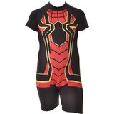Rs Ramuni Erkek Çocuk Tulum Mayo Spiderman - Siyah - Kırmızı - 3 - 4 Yaş