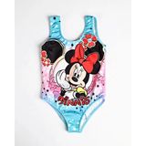 Rs Ramuni Kız Çocuk Mayo Mickey Mouse Mavi Dijital Baskılı Hızlı Kuruyan 1 Adet - 7 - 8 Yaş