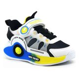 RS Riva Shoes Cocuk Basket Spor Ayakkabi Ortopedik K - Beyaz - Siyah - Sarı