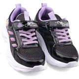 RS Riva Shoes Cocuk Spor Ayakkabi Ortopedik Kaymaz H - Parlak Siyah - Lila