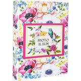 RS306 Fotoğraf Albümü 10X15CM 200 Fotoğraf Kapasiteli Çiçekler Desenli Lüks Albüm