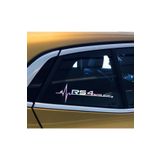 Rs4 Yan Cam Sticker Oto Kapı 20 Cm X 7 Cm Hologram c10