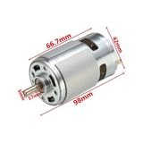 Rs775 Dc Motor 12v 15000rpm Yüksek Hız Tork Çift Bilyalı Rulman Matkap Torna Cnc Router