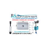 RSCONVERTER GÖMME REZERVUAR KUMANDA PANELLERİ Rsconverter Gömme Rezervuar Üçlü Dönüşüm Seti Tamir Ve Değişim Kiti 8 Cm
