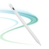 Rsepvwy iPhone X Stylus Kalem, iPhone 12 Pro Max Çizim/Notlar için 1,5 mm Yüksek Hassasiyetli İnce Uçlu Elektronik Dijital Stylus Kalem Beyaz