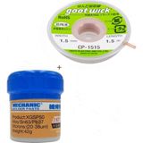 RSL Mechanic Krem Lehim Sıvı Lehim Mechanic Solder Paste 42GR Lehim Emme Temizleme Teli 1,5mm