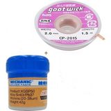 Rsl Mechanic Krem Lehim Sıvı Lehim Mechanic Solder Paste 42Gr Lehim Emme Temizleme Teli 2Mm