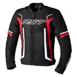 Rst Pilot Evo Mevsimlik Motosiklet Ceketi Siyah Beyaz Kırmızı - XL
