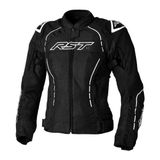 Rst S1 Mesh Kadın Yazlık Motosiklet Ceketi Siyah Beyaz