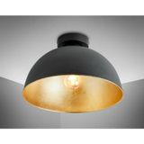 Rsylight 30 cm Retro Metal Dekoratif Rustik Siyah Tavan Plofyoner Avize