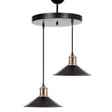 Rsylight 30 cm Retro Metal Siyah 2'li Dekoratif Rustik Sarkıt Avize