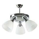 Rsylight Dylight Modern Spor 3 Lü Dekoratif Opal Camlı Sarkıt Avize Siyah