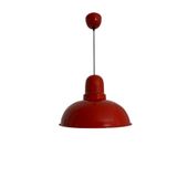 Rsylight Dylight Retro Dekoratif Tekli Kırmızı Rustik Metal Sarkıt Avize 33 Cm, rsy010115