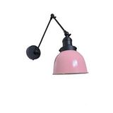 Rsylight Dylight Retro Metal Dekoratif Akrobatik Rustik Pembe Mafsallı Duvar Aplik