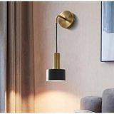 Rsylight Dylight Retro Metal Dekoratif Rustik Siyah Modern Duvar Aplik