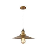 Rsylight Dylight Retro Metal Eskitme Kaplama Tekli Metal Sarkıt Avize Çap:40 Cm Altın