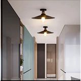 Rsylight Dylight Retro Metal Tavan Plofyoner Siyah Rustik Avize