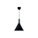 Rsylight Dylight Retro Siyah Metal Dekoratif Tekli Kafe Mutfak Aydınlatma Avize ÇAP:23CM - 1