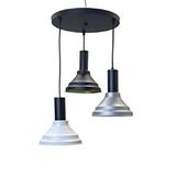 Rsylight Dylight Vina Retro Metal Dekoratif 3 Lü Modern Rustik Sarkıt Avize Çap :30 Cm Çok Renkli