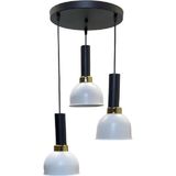 Rsylight Dylight Vira Retro Metal Dekoratif 3 Lü Modern Rustik Sarkıt Avize Çap :30 cm - 1 - Siyah