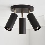Rsylight Masa Üstü 3 Lü LED Avize Siyah LED Spot Bar ve Tezgah Üstü LED Avize Panasonıc Günışığı Ampullü - 1
