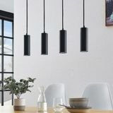 Rsylight Masa Üstü 4 Lü Led Avize Siyah Led Spot Bar Ve Tezgah Üstü Led Avize Panasonıc Günışığı Ampullü