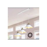 Rsylight Metal Beyaz Üçlü Sarkıt Avize Genişlik:60Cm