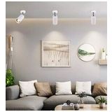 Rsylight Metal Mafsallı Beyaz Beyaz Led Ampullü Spot Armatür