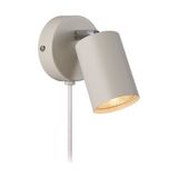 Rsylight Metal Mafsallı Beyz Spot Armatür Aplik Beyaz LED Ampullü - 1