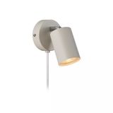 Rsylight Metal Mafsallı Beyz Spot Armatür Aplik Beyaz Led Ampullü