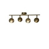 Rsylight Metal Modern 4 LÜ Eskitme Kaplama Led Spot Hareketli Avize Beyaz Ampullü