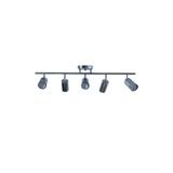 Rsylight Metal Modern 5 Li Krom Kaplama Led Spot Avize Beyaz Ampullü, ry8021208sy