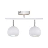 Rsylight Metal Modern Spor 2 Li Beyaz Mafsallı Led Spot Avize Günışığı Ampullü beyaz