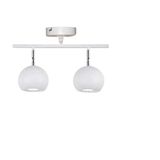 Rsylight Metal Modern Spor 2 Lİ Beyaz Mafsallı Led Spot Avize Günışığı Ampullü