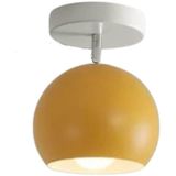 Rsylight Metal Retro Sarı Tavan Plofyoner 180 Derece Hareketli Modern Spor Avize Çap:20 cm