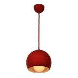 Rsylight Metal Sarkıt Avize Kırmızı Içi Beyaz 20 Cm