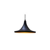 Rsylight Mtlight Retro Metal Sarkıt Siyah Içi Sarı 36 Cm