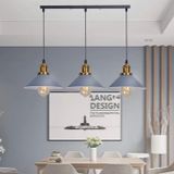 Rsylight Retro Dekoratif 3 Lü Gri Rustik Metal Sarkıt Avize 60 Cm